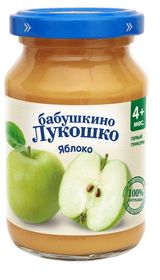 Изображение товара Пюре «Бабушкино Лукошко» Яблоко с 4 мес., 190 г