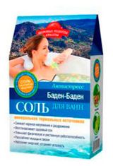 Изображение товара Соль для ванн «Мировые рецепты красоты» Баден-Баден минеральная, 500 г