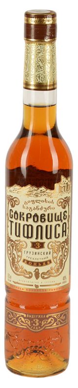 Изображение товара Коньяк «Сокровище Тифлиса» трехлетний Грузия, 0,5 л