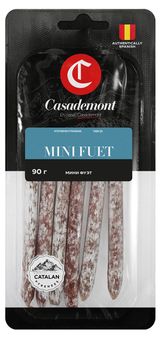 Изображение товара Колбаски мини сыровяленые Casademont Фуэт с благородной белой плесенью, 90 г