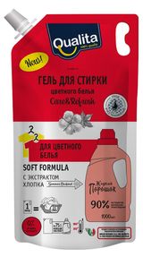 Изображение товара Гель для стирки Qualita для цветного белья дой-пак, 1 л