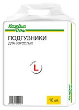 Изображение товара Подгузники для взрослых «Каждый день» размер L обхват 100-160 см, 10 шт
