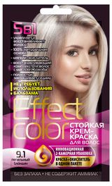 Изображение товара Крем-краска для волос «Фитокосметик» Effect Сolor тон пепельный блондин 9.1, 50 мл