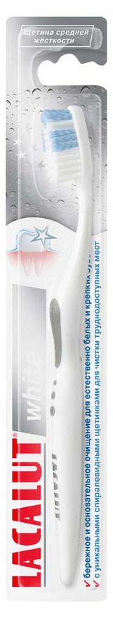 Изображение товара Зубная щетка Lacalut White с отбеливающими щетинками, 1 шт