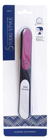 Изображение товара Пилочка для полировки ногтей Studio style изогнутая 4 грани, 1 шт