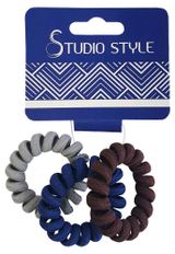 Изображение товара Резинка для волос Studio Style провод тканевый, 3 шт