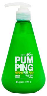 Изображение товара Зубная паста-гель Perioe Pumping Breath Care освежающая с дозатором Корея, 285 г