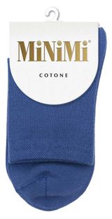 Изображение товара Носки женские MiNiMi Cotone 1202 синие, р.35/38