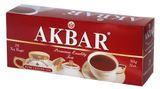 Изображение товара Чай черный АКБАР Красно-белая серия байховый цейлонский в пакетиках, 25х2 г