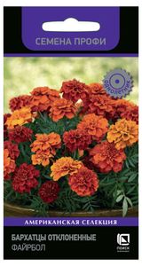 Изображение товара Семена Бархатцы отклоненные «Поиск» Файрбол, 10 шт