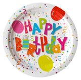 Изображение товара Набор одноразовых тарелок Vitto Вечеринка бумага 18 см, 6 шт