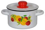 Изображение товара Кастрюля «СтальЭмаль» Фрутта эмалированная для индукционных плит, 1,5 л