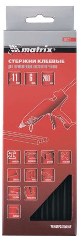 Изображение товара Стержень клеевой Matrix прозрачный 11x200 мм, 6 шт