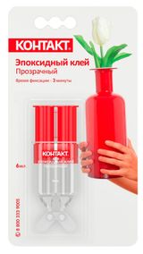 Изображение товара Клей эпоксидный «Контакт» прозрачный, 6 мл