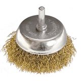 Изображение товара Щетка для дрели Matrix латунированная витая проволока, 65 мм