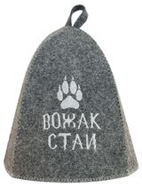 Изображение товара Шапка банная «ГлавБаня» Вожак стаи войлоковая серая