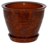 Изображение товара Горшок керамический коричневый Ø18х25 см, 4 л