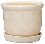 Изображение товара Горшок керамический бежевый Ø14 см, 1.2 л