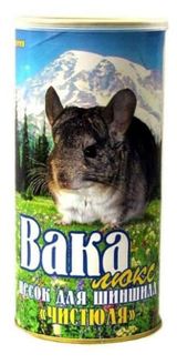 Изображение товара Песок для шиншилл «Вака» Чистюля Люкс, 1,6 л