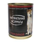 Изображение товара Консервы для собак «Натуральная Формула» с говядиной, 350 г