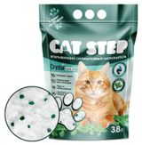 Изображение товара Наполнитель для кошачьих туалетов Cat Step Crystal Fresh Mint силикагелевый, 3,8 л