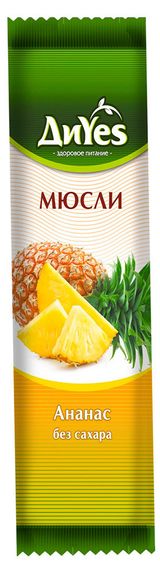 Изображение товара Батончик мюсли ДиYes ананас без сахара, 25 г