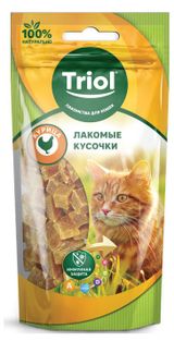 Изображение товара Лакомство для кошек Triol кусочки курицы, 40 г
