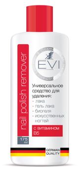 Изображение товара Средство для удаления лака гель лака биогеля искусственных ногтей Evi professional, 175 мл