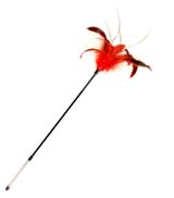 Изображение товара Игрушка для кошек Triol Удочка-дразнилка Перья гибкая, 550х185 мм