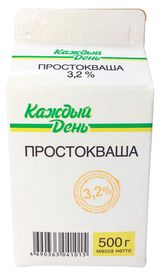 Изображение товара Простокваша «Каждый День» 3,2% БЗМЖ, 500 г