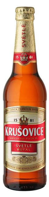 Изображение товара Пиво Krusovice Royal светлое фильтрованное 4,2%, 450 мл