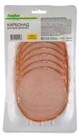 Изображение товара Карбонад свиной варено-копченый «Каждый день» нарезка, 150 г