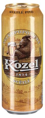 Изображение товара Пиво Velkopopovicky Kozel Svetly светлое фильтрованное 4%, 450 мл