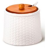 Изображение товара Сахарница Atmosphere Factura фарфоровая с ложкой, 350 мл