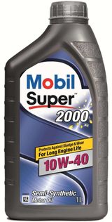 Изображение товара Масло моторное Mobil Super 2000 10W40 синтетическое, 1 л