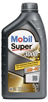 Изображение товара Масло моторное Mobil Super 3000 X1 5W40 полусинтетическое, 1 л