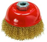 Изображение товара Щетка Matrix М14 для УШМ латунированная витая проволока чашка, 75 мм