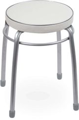 Изображение товара Табурет с мягким круглым сиденьем светло-серый