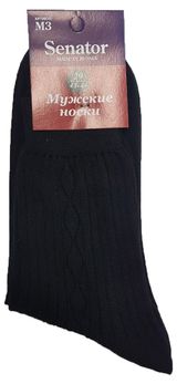 Изображение товара Носки мужские Senator в рубчик черные, р.25
