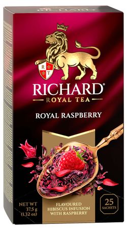 Чай травяной Richard Royal Raspberry, 25x1,5 г — цена в Ашан