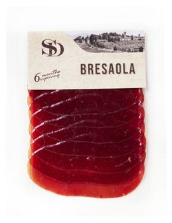 Вяленое мясо Брезаола говяжья сыровяленая «Сытный Дом» Bresaola из говядины нарезка охлажденная, 70 г