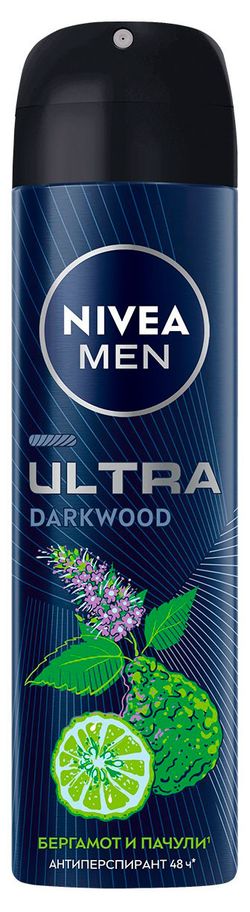 Дезодорант-антиперспирант спрей NIVEA MEN ULTRA с антибактериальным эффектом, 150 мл — цена в Ашан