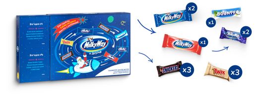 Подарок новогодний сладкий Milky Way Друзья, 200 г - купить с