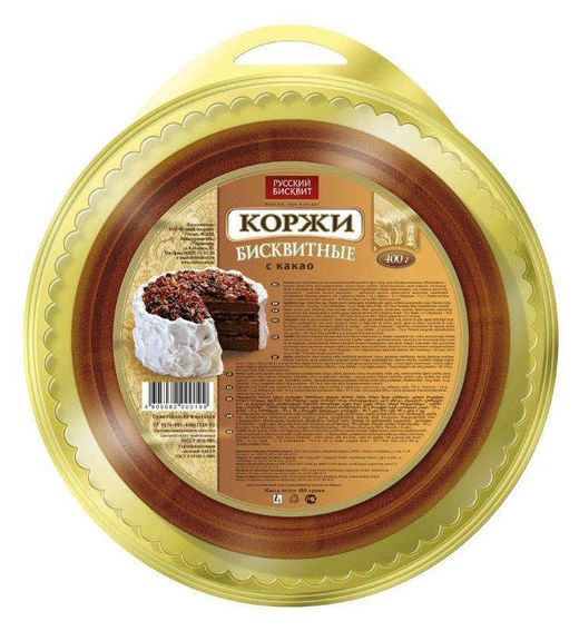Коржи русский бисквит диаметр коржей