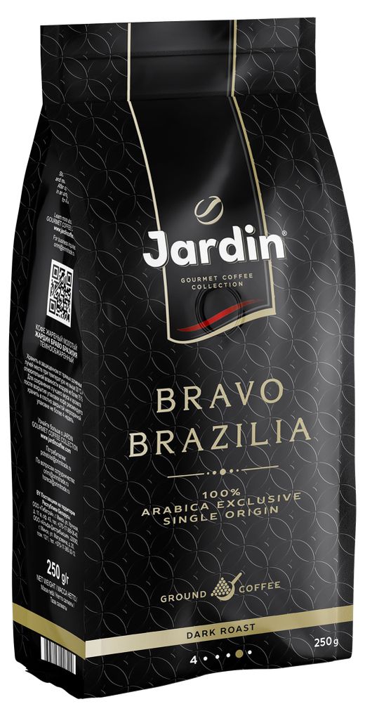 Кофе жардин в зернах фото Купить Кофе молотый Jardin Bravo Brazilia, 250 г, (851699) в интернет-магазине А