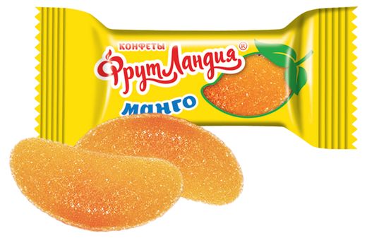 Описание конфеты Фрутландия манго, вес 1 шт.