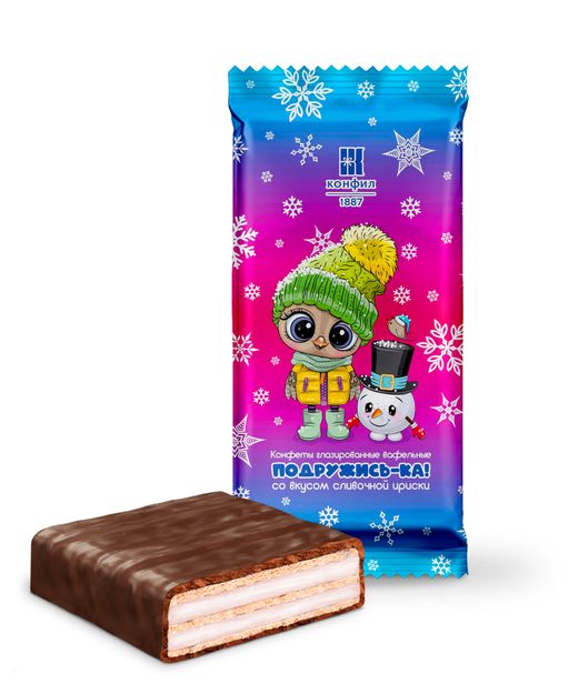 Конфеты разные вафельные