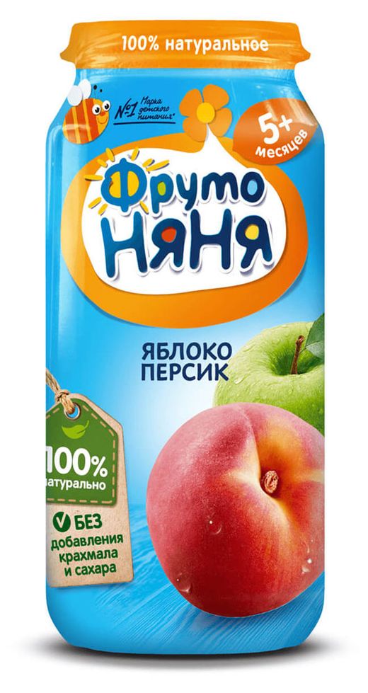 ФРУТОНЯНЯ пюре яблоко печенье
