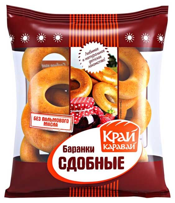 Баранки сдобные Край Каравай, 350 г
