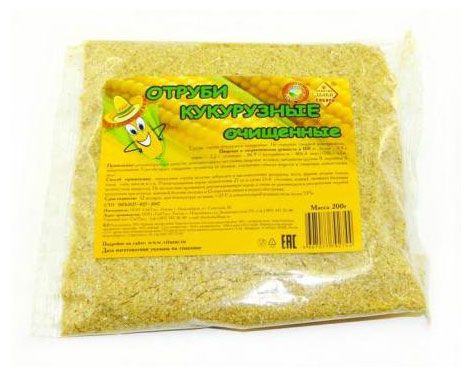 Отруби Золотые злаки Сибири кукурузные, 200 г